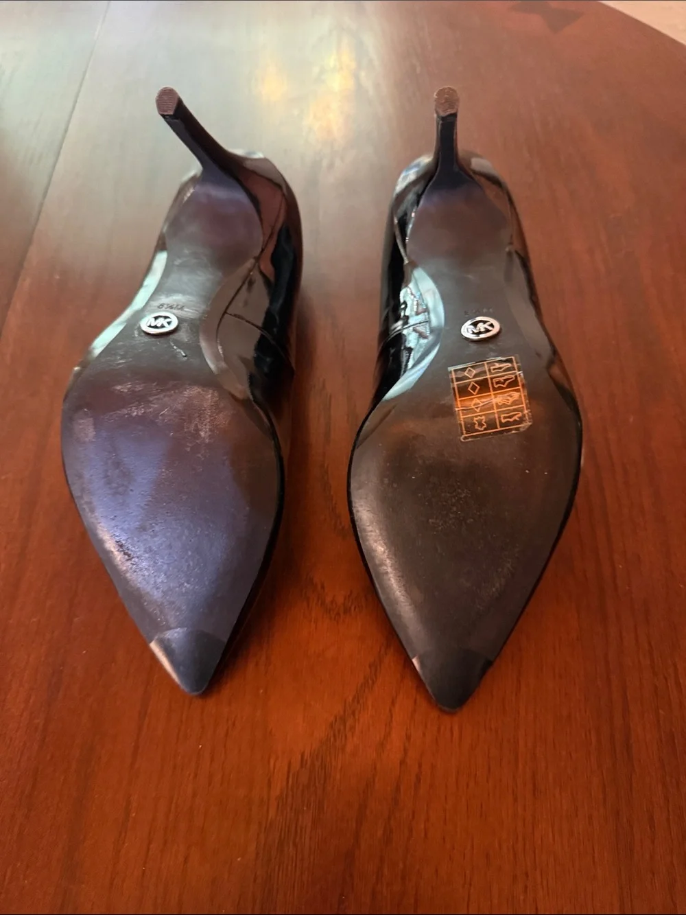 Michael Kors Black Patent Pointed-Toe Stiletto Heels